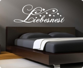 Liebesnest Schlafzimmer Wandtattoo Aufkleber