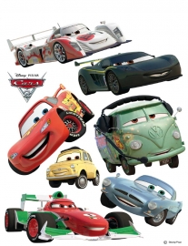 Cars Wandaufkleber - Großes © Disney Aufkleber Autos Set