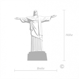 Christus Statue Rio de janeiro Wandtattoo Wand Aufkleber