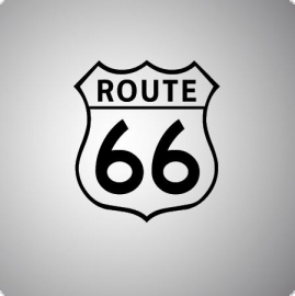 USA Route 66 Wandtattoo Aufkleber