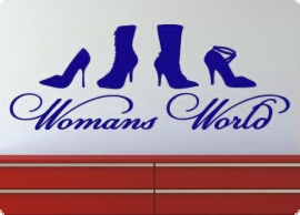Womans World Schuhe Wandaufkleber